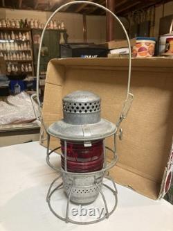 L&N R. R. Louisville and Nashville Railroad Adlake Lantern Red Globe