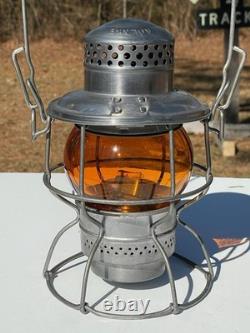 L&N Railroad Adlake Kero Lantern KOPP Amber Globe Unfired Louisville & Nashville