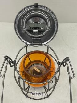 L&N Railroad Adlake Kero Lantern KOPP Amber Globe Unfired Louisville & Nashville