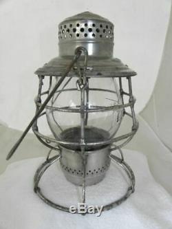 LAKE SHORE & MICHIGAN SOUTHERN RAILROAD LANTERN Clear Cast Lantern Globe