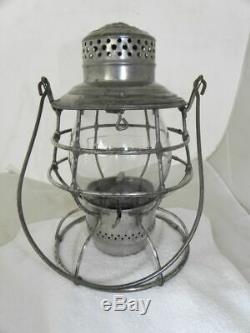 LAKE SHORE & MICHIGAN SOUTHERN RAILROAD LANTERN Clear Cast Lantern Globe