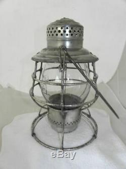 LAKE SHORE & MICHIGAN SOUTHERN RAILROAD LANTERN Clear Cast Lantern Globe