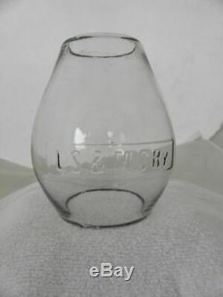 LAKE SHORE & MICHIGAN SOUTHERN RAILROAD LANTERN Clear Cast Lantern Globe