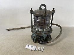 LL Rowe Co. Lamp Lantern brass railroad train marine Vintage 58E76