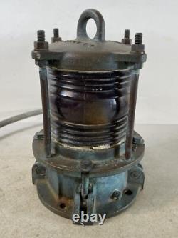 LL Rowe Co. Lamp Lantern brass railroad train marine Vintage 58E76