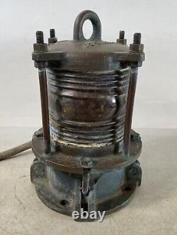 LL Rowe Co. Lamp Lantern brass railroad train marine Vintage 58E76