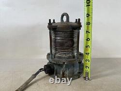 LL Rowe Co. Lamp Lantern brass railroad train marine Vintage 58E76