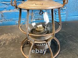 LOCO 1903 KEYSTONETHE CASEYBALTIMORE &OHIO RAILROAD LANTERN WithEMB. (B&O)GLOBE