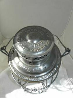 LOS ANGELES & SALT LAKE RAILROAD LANTERN Clear EB Lantern Globe