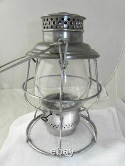 LOS ANGELES & SALT LAKE RAILROAD LANTERN Clear EB Lantern Globe