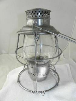 LOS ANGELES & SALT LAKE RAILROAD LANTERN Clear EB Lantern Globe