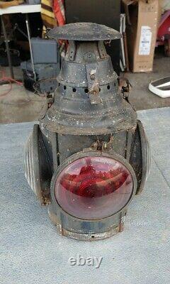 Large Antique Dressel Railroad Lantern