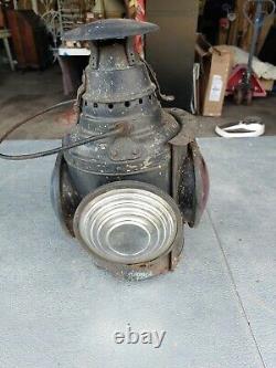 Large Antique Dressel Railroad Lantern