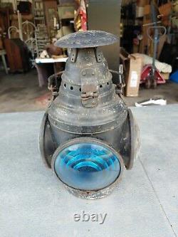 Large Antique Dressel Railroad Lantern