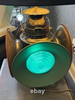 Large Vintage St Louis Railroad Handlan Lamp Train Lantern Light works great