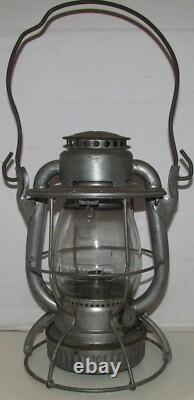 Lehigh Valley Railroad Dietz Vesta Lantern w Clear Globe Etched LVRR