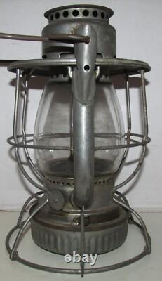 Lehigh Valley Railroad Dietz Vesta Lantern w Clear Globe Etched LVRR