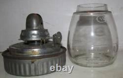 Lehigh Valley Railroad Dietz Vesta Lantern w Clear Globe Etched LVRR