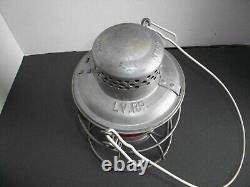 Lehigh valley RAILROAD Adlake railroad lantern red globe