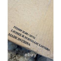 Lionel Conductor's Lantern COA LED 18722 Railroad Manual Box New Train