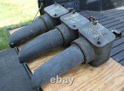 Lot of (3) US & S Co. Railroad Locomotive Train Light Lantern Lamp Cast Iron