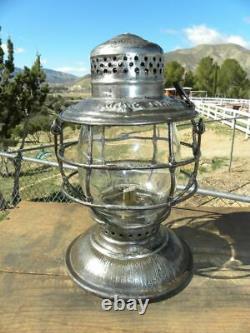 MISSOURI KANSAS & TEXAS RAILROAD LANTERN MK&TRY Etched Globe