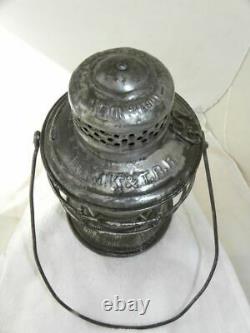 MISSOURI KANSAS & TEXAS RAILROAD LANTERN MK&TRY Etched Globe