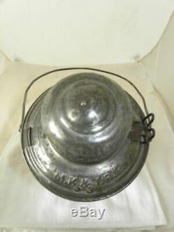 MISSOURI KANSAS & TEXAS RAILROAD LANTERN MK&TRY Etched Globe