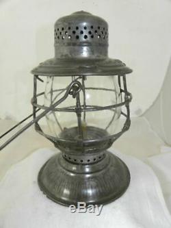 MISSOURI KANSAS & TEXAS RAILROAD LANTERN MK&TRY Etched Globe