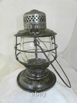 MISSOURI KANSAS & TEXAS RAILROAD LANTERN MK&TRY Etched Globe