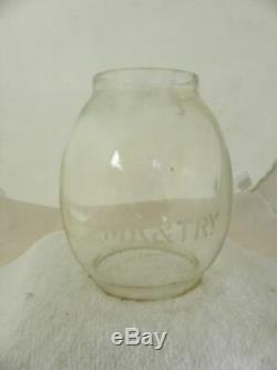 MISSOURI KANSAS & TEXAS RAILROAD LANTERN MK&TRY Etched Globe