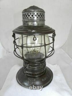 MISSOURI PACIFIC RAILROAD LANTERN Clear Cast MP Lantern Globe