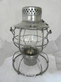 MISSOURI PACIFIC RAILROAD LANTERN Clear Cast MP Lantern Globe