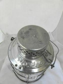 MISSOURI PACIFIC RAILROAD LANTERN Clear Cast MP Lantern Globe