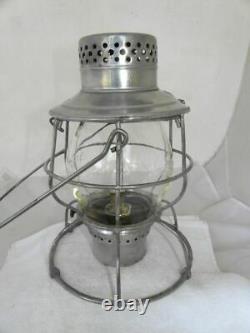 MISSOURI PACIFIC RAILROAD LANTERN Clear Cast MP Lantern Globe