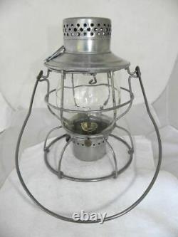 MISSOURI PACIFIC RAILROAD LANTERN Clear Cast MP Lantern Globe