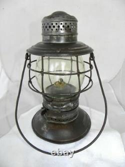 MISSOURI PACIFIC RAILROAD LANTERN Clear Cast MP Lantern Globe