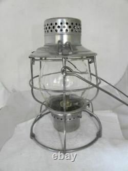 MISSOURI PACIFIC RAILROAD LANTERN Clear Cast MP Lantern Globe