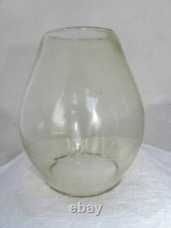 MISSOURI PACIFIC RAILROAD LANTERN Clear Cast MP Lantern Globe