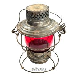 MO. PAC Handlan St. Louis Railroad Lantern with Red Globe