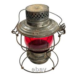 MO. PAC Handlan St. Louis Railroad Lantern with Red Globe