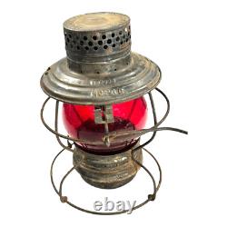 MO. PAC Handlan St. Louis Railroad Lantern with Red Globe