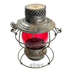 MO. PAC Handlan St. Louis Railroad Lantern with Red Globe