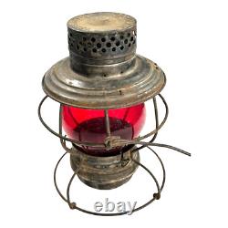 MO. PAC Handlan St. Louis Railroad Lantern with Red Globe