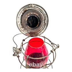 MO. PAC Handlan St. Louis Railroad Lantern with Red Globe