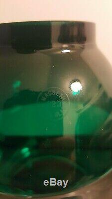 Macbeth 223 Pearl Glass Green Over Clear Railroad Lantern Globe