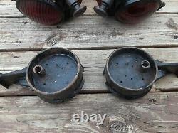 Matching Pair of Railroad Classification Marker Lamps for Locomotive