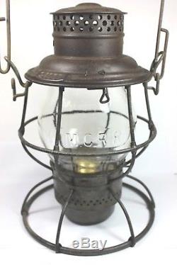 Michigan Central Railroad Lantern embossed M. C. R. R. Globe -Stamped # 24097