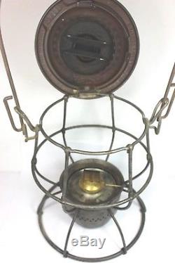 Michigan Central Railroad Lantern embossed M. C. R. R. Globe -Stamped # 24097