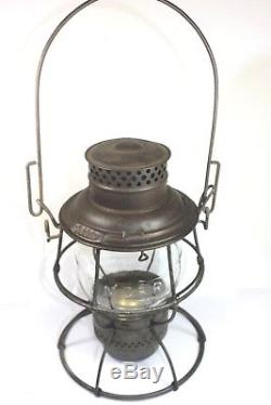 Michigan Central Railroad Lantern embossed M. C. R. R. Globe -Stamped # 24097